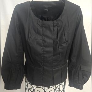 August Silk Black Jacket Size 8